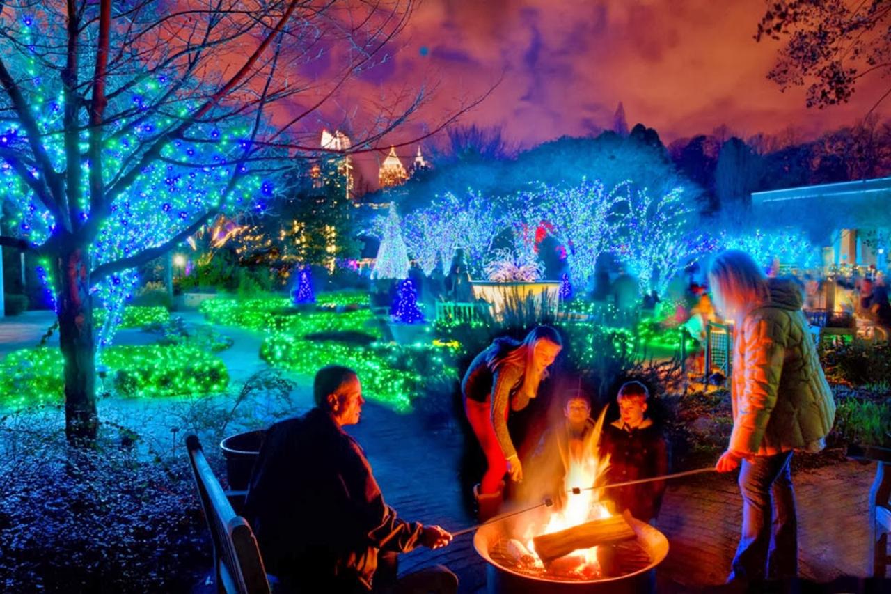 Tour Atlanta Botanical Gardens Holiday Lights Holiday Decorating and