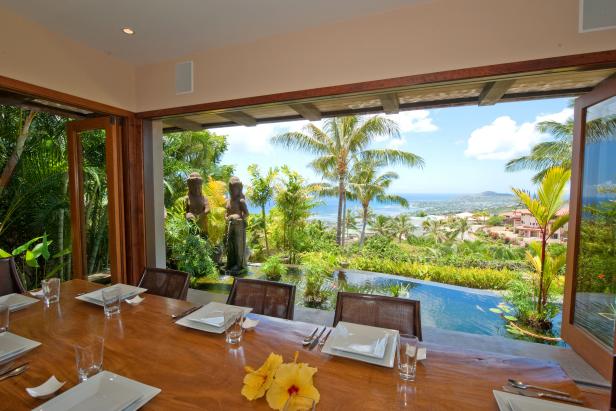 Dining Room: Custom Home with Ocean Views in Honolulu, Hawaii Dining Room: Custom Home with Ocean Views in Honolulu, Hawaii