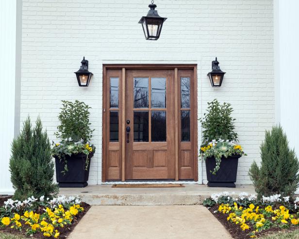 Inviting Exterior Wood Door Wood Door with Sidelights