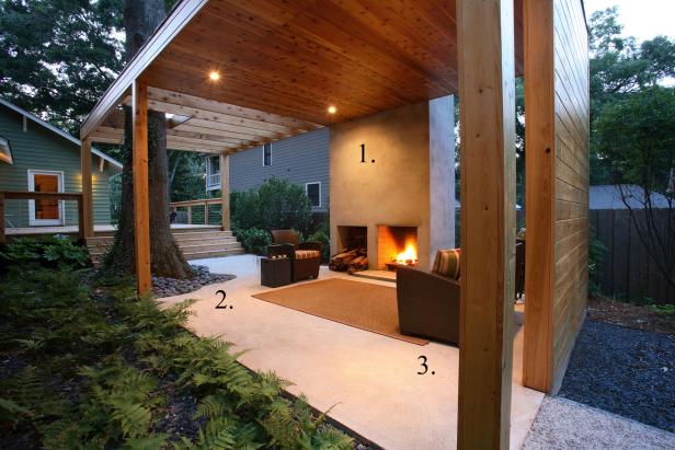 Old and new architectural styles combine in this striking backyard Southern pavilion. Old and new architectural styles combine in this striking backyard Southern pavilion.