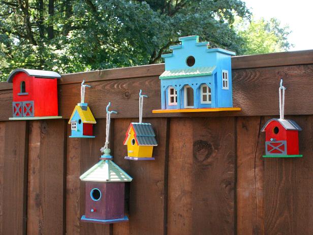 Painted Birdhouses Painted Birdhouses