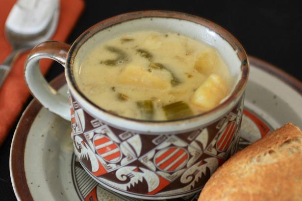 A savory, stick-to-your-bones winter treat: potato soup. A savory, stick-to-your-bones winter treat: potato soup.