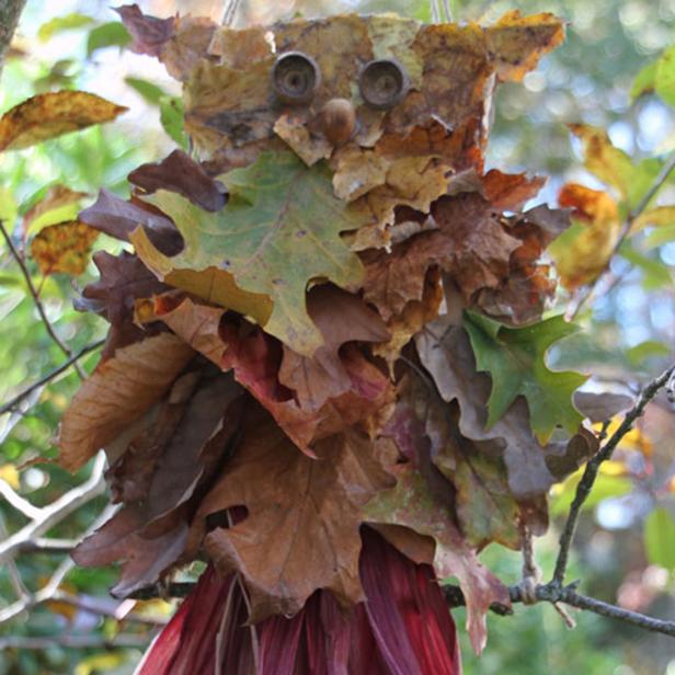 DIY leaf owl DIY leaf owl