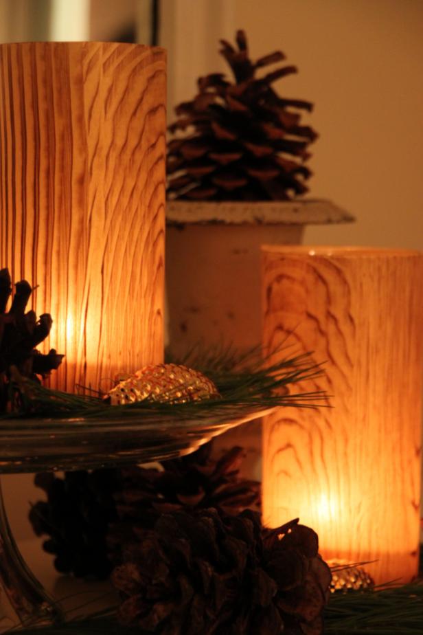 faux bois candle faux bois candle