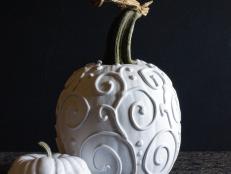 Add modern flair to your fall decor with this simple pumpkin decorating project.
