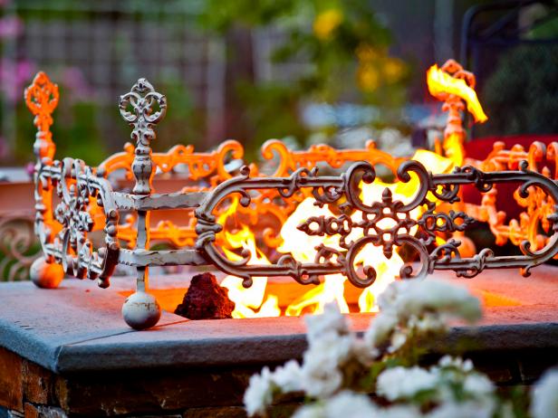 Fire Pit Railing Intricately Designed with Filigree Fire Pit Railing Intricately Designed with Filigree