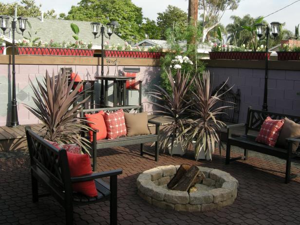 Fire Pit and Seating Area on Patio Fire Pit and Seating Area on Patio