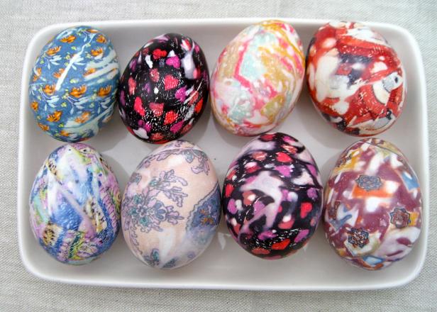 Silk-Dyed Easter Eggs Silk-Dyed Easter Eggs