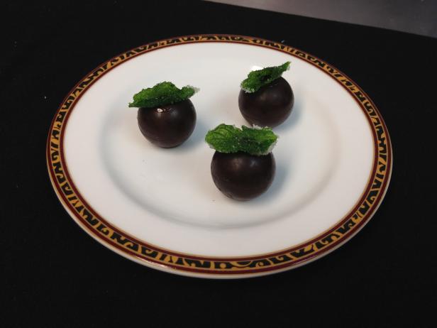 mint julep truffles at The Vault at Pfaff's in NYC. mint julep truffles at The Vault at Pfaff's in NYC.