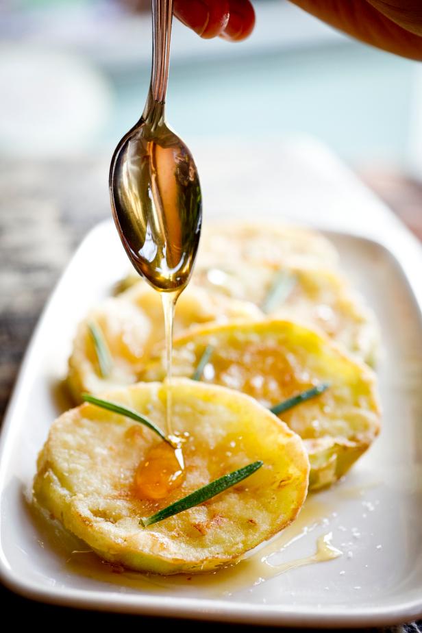 eggplant with local honey from Curate restaurant, photo by Evan Sung eggplant with local honey from Curate restaurant, photo by Evan Sung