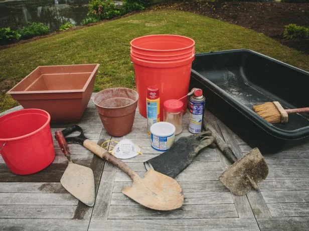 diy hypertufa planter materials