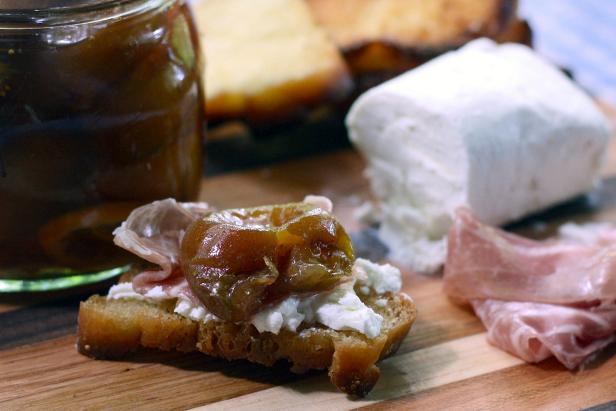 Sweet preserved figs balance perfectly with goat cheese and prosciutto Sweet preserved figs balance perfectly with goat cheese and prosciutto