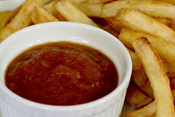 Homemade ketchup enhances flavor instead of hiding it. Homemade ketchup enhances flavor instead of hiding it.
