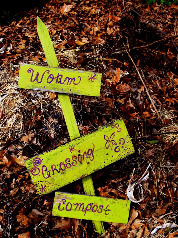 Compost Pile Worm Crossing Compost Pile Worm Crossing