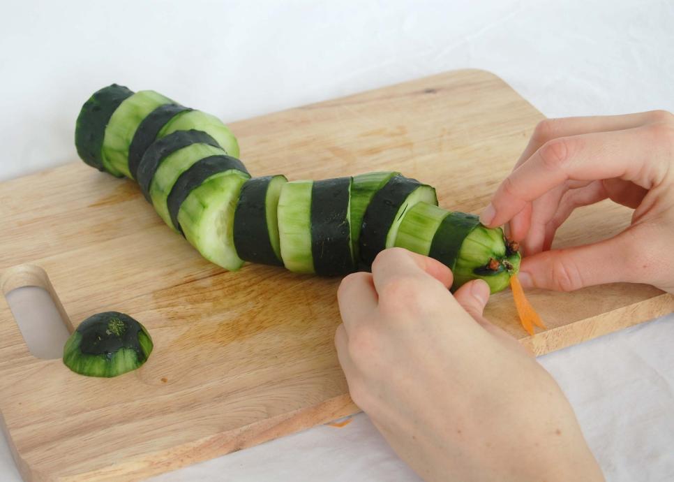 Make an Edible Snake From Vegetables HGTV