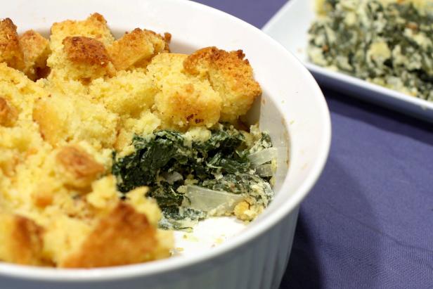 Turnip green casserole topped with crispy corn bread proves southern comfort doesn’t always come in a bottle. Turnip green casserole topped with crispy corn bread proves southern comfort doesn’t always come in a bottle.