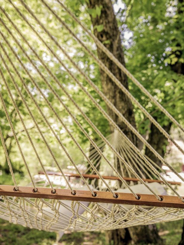 Hammock and pillows Hammock and pillows