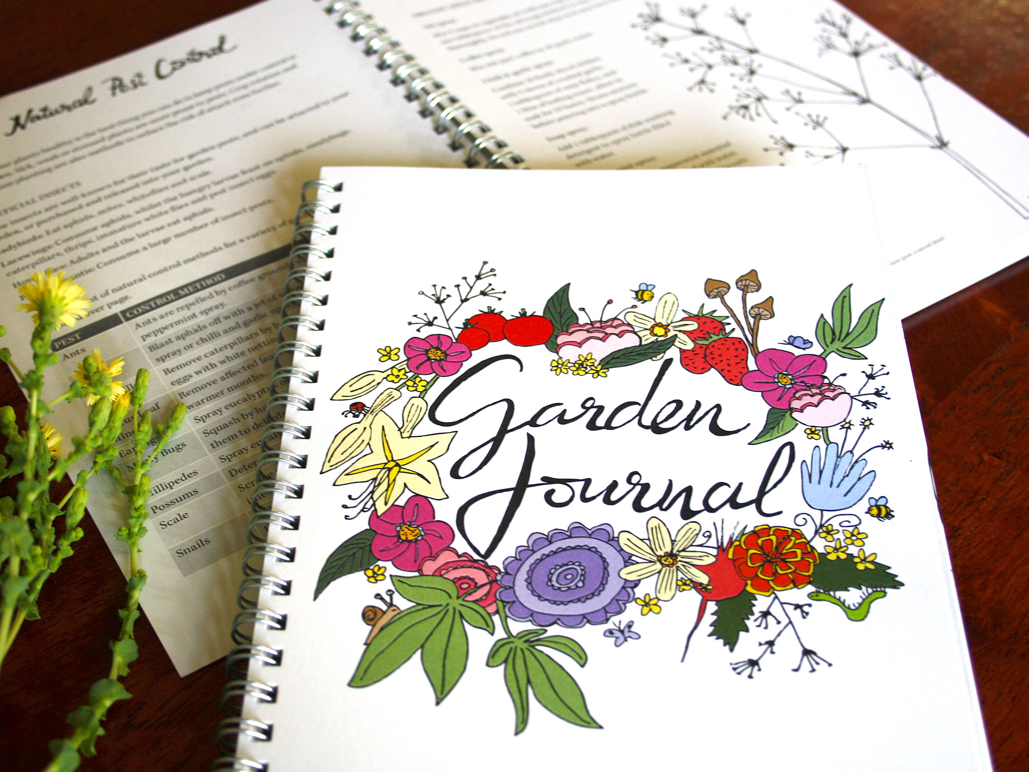 garden journal layout