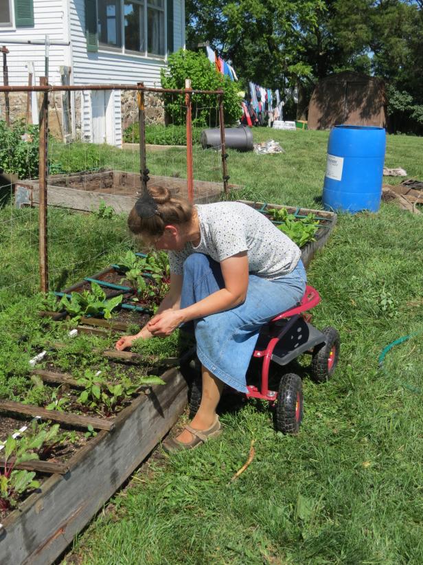 Rolling Garden Seat Rolling Garden Seat
