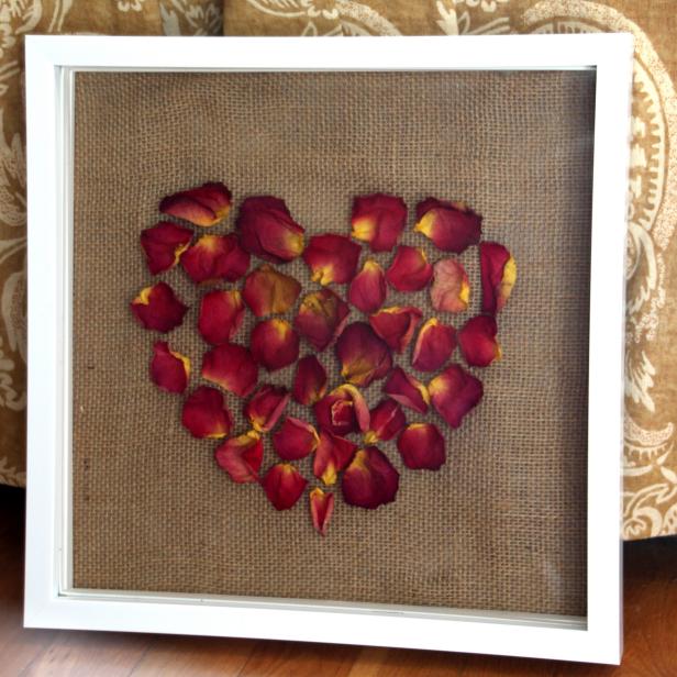 Dried Rose Petal Shadow Box Dried Rose Petal Shadow Box