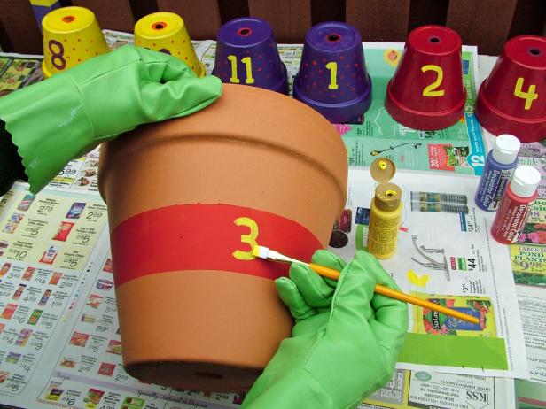 Painting Garden Pots Painting Garden Pots