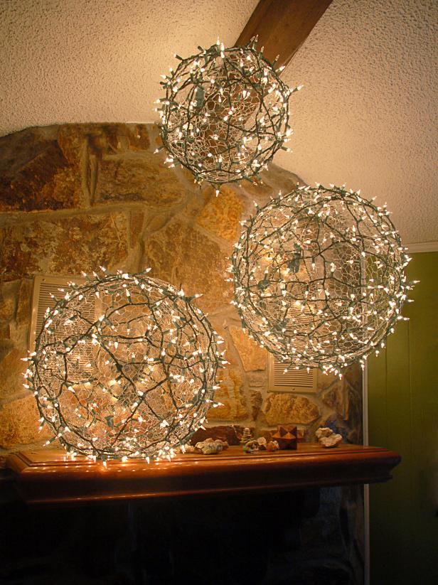 DIY Christmas Light Balls HGTV