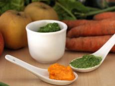 Vitamin-rich baby food can be made at home using produce straight from the garden.