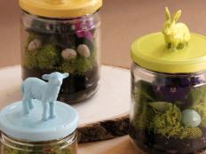 These sweet easter terrariums all began with a need to upcycle, create, and garden. Take a peek at all the photos in the gallery how to make some of your own.