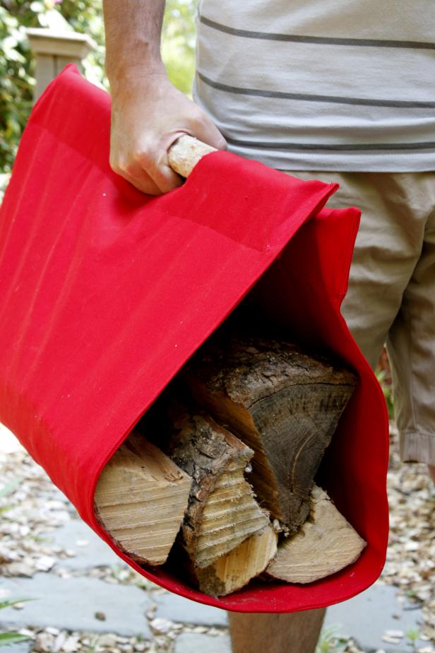 DIY Firewood Tote DIY Firewood Tote