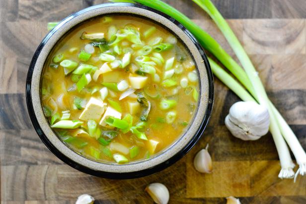 Fermented Bean Paste Stew with Sweet Potato Leaves (Doenjang Jjigae) Fermented Bean Paste Stew with Sweet Potato Leaves (Doenjang Jjigae)