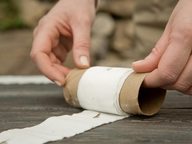 Once your seed tape is dry, you can roll it back onto the cardboard toilet paper tube and store it in a cool, dry place until you're ready to plant.