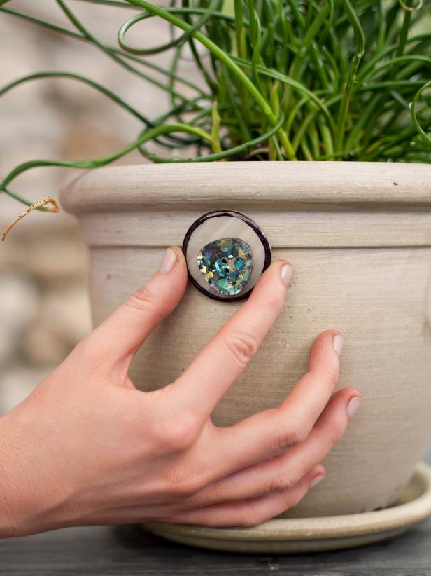 Let your kids' imaginations soar — create bright "eyes" with shiny buttons.