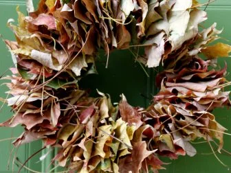 Learn how to turn those fallen leaves into a glorious wreath celebrating the arrival of Autumn.