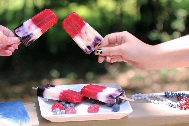 Red, White and Blue Berry Pops Red, White and Blue Berry Pops