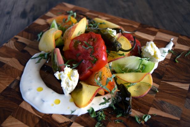 Tomato Peach Salad Tomato Peach Salad