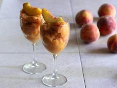 Peach granita uses seasonal fruit in an easy-to-make shaved ice dessert.