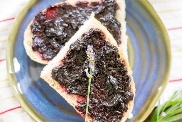 Blueberry Lavender Jam on Toast Blueberry Lavender Jam on Toast