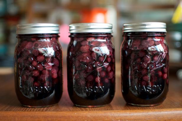 Gingery Pickled Blueberries Gingery Pickled Blueberries
