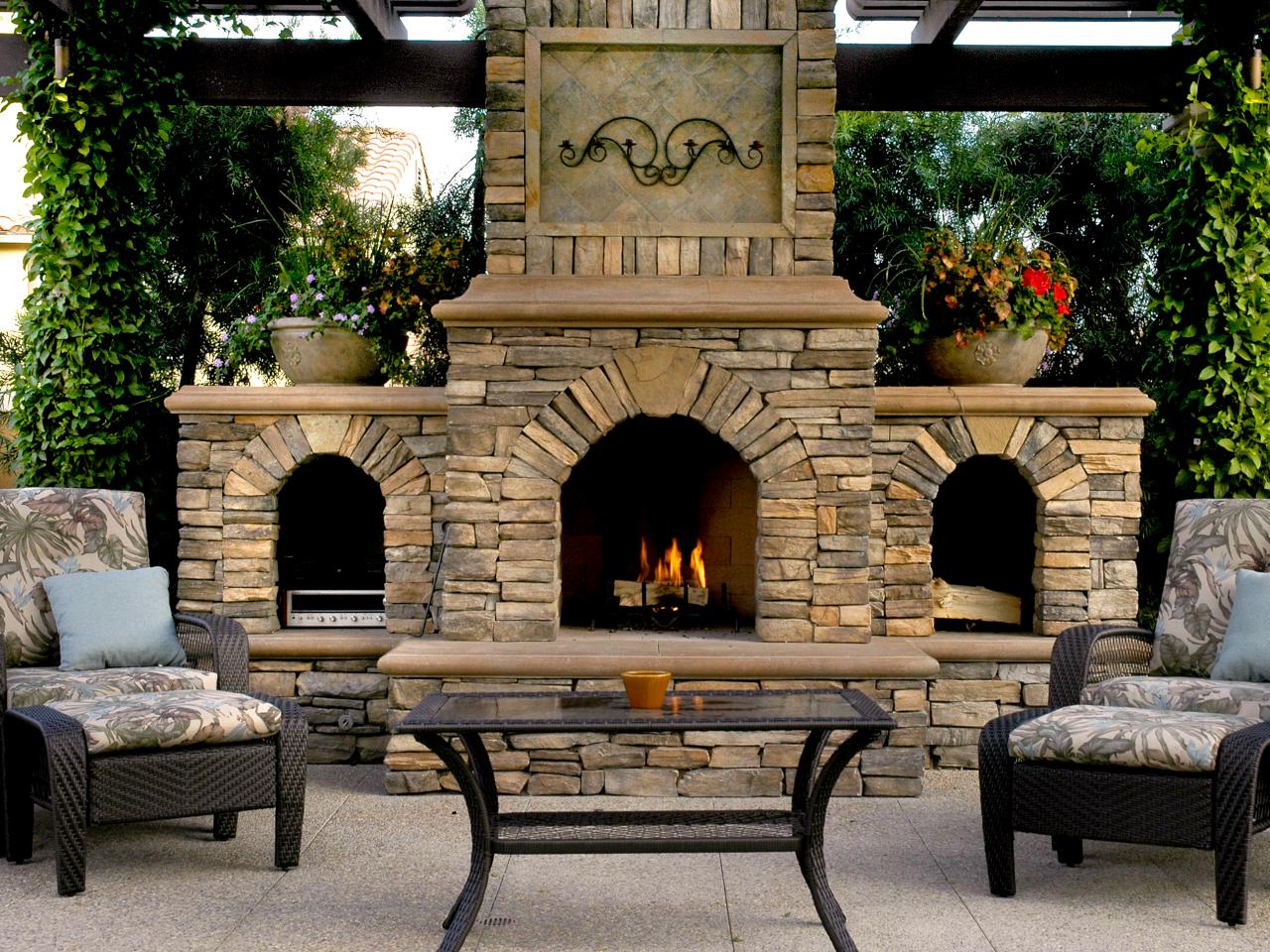 Outdoor Brick Fireplaces | HGTV