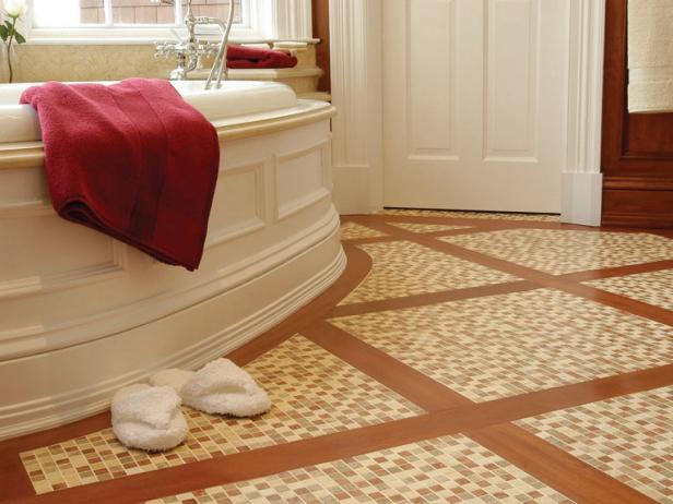 Soaking Tub and Tile Floor