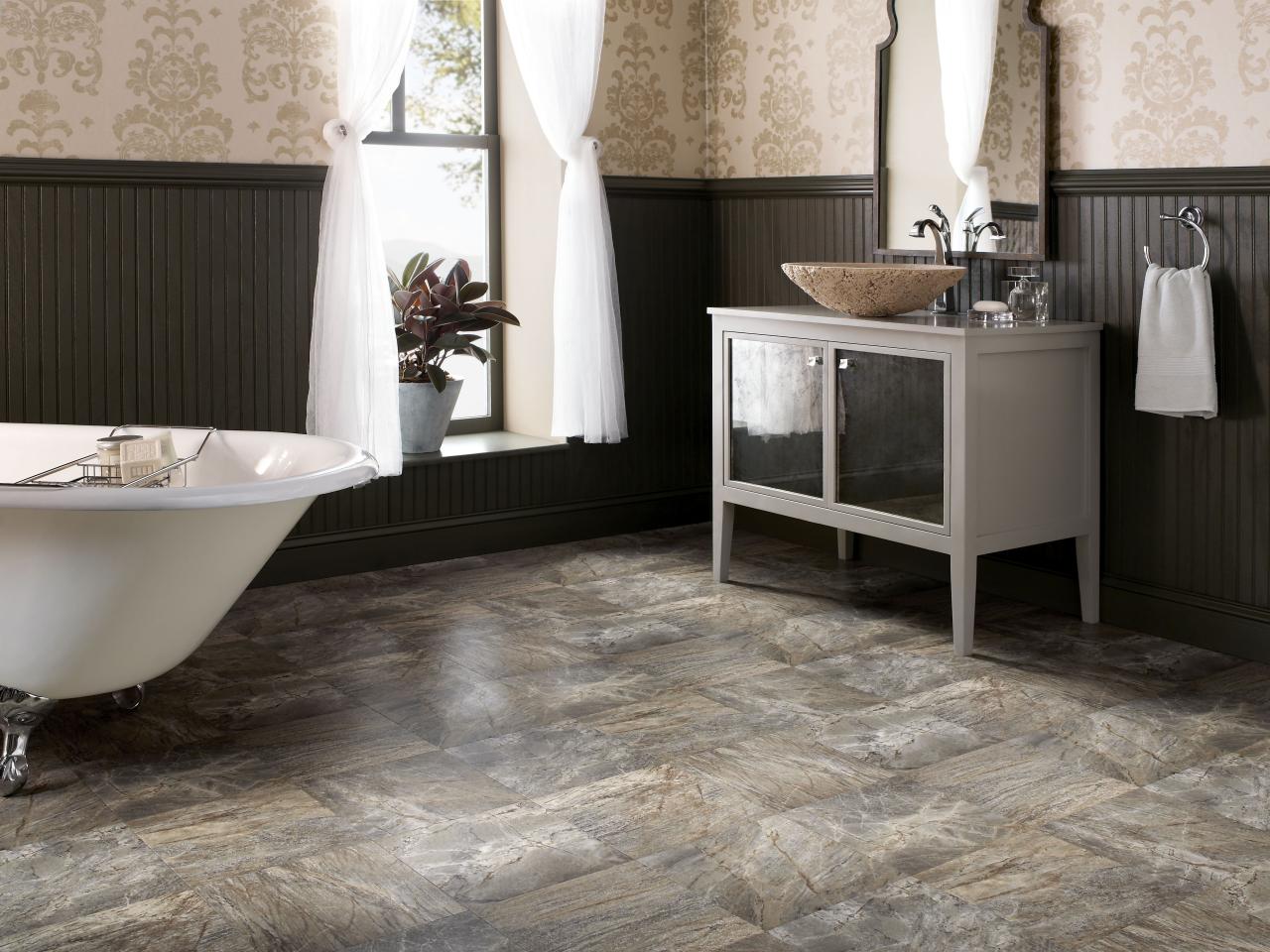 Vinyl Low Cost And Lovely Hgtv in Vinyl Flooring For Bathrooms