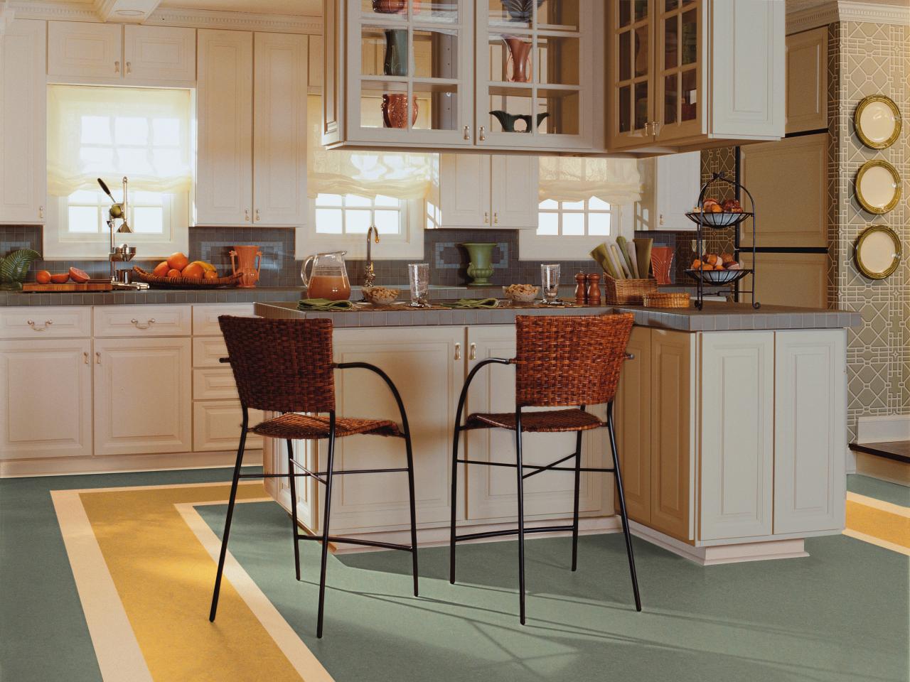 linoleum kitchen floors design