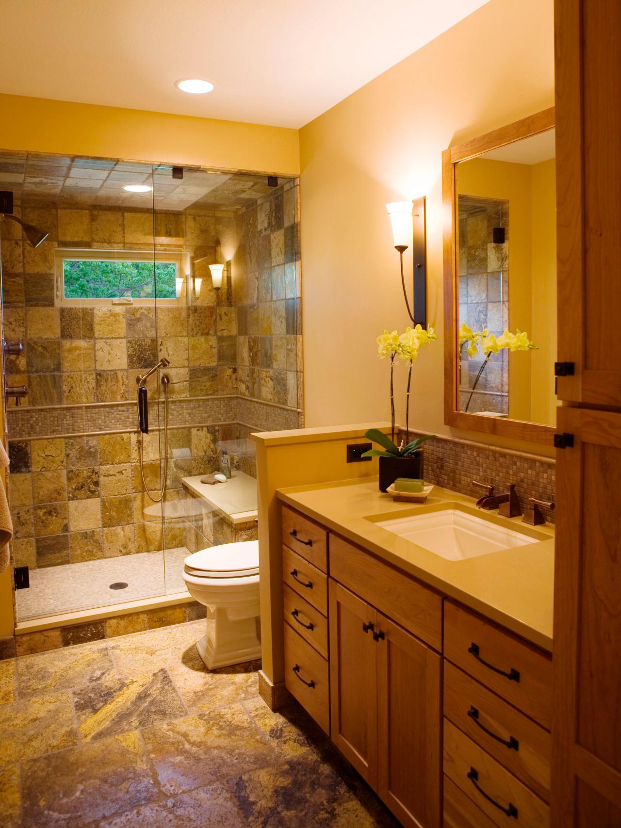 Narrow Bathroom Layouts