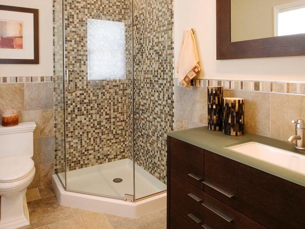 Patterned Tile Adds Visual Interest to Guest Bath Patterned Tile Adds Visual Interest to Guest Bath