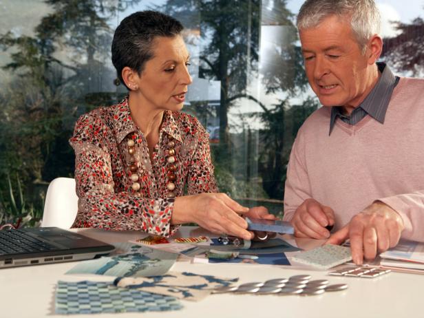 Couple Picking Tile Couple Picking Tile
