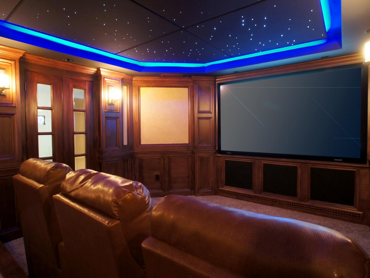 Basement Home Theaters And Media Rooms Pictures Tips Ideas Hgtv for The Most Elegant  at home movie theater ideas for  House