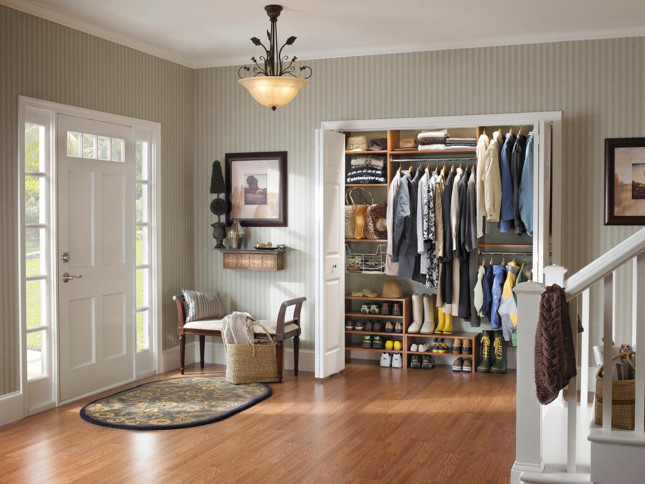 living room closet diy