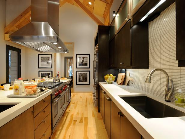 Galley Kitchen with Vaulted Ceiling Galley Kitchen with Vaulted Ceiling