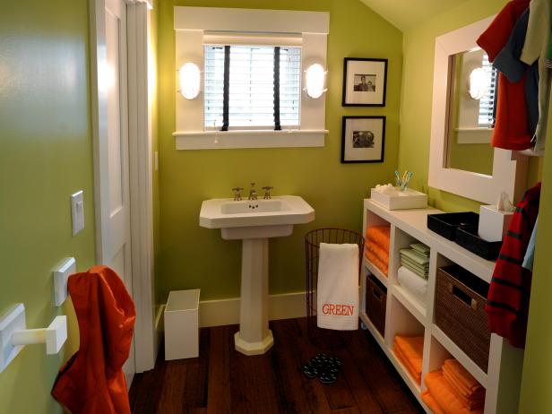 Contemporary Green Kid's Bathroom Contemporary Green Kid's Bathroom