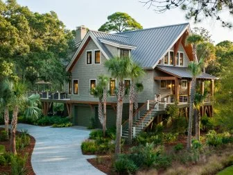 Front yard of the HGTV Dream Home 2013 located on Kiawah Island in South Carolina.